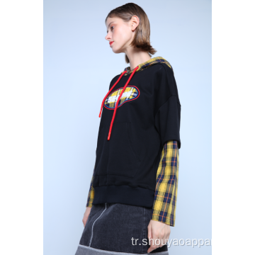 POUCH POCKET HOODIE İLE KONTRAST KONTROLLÜ